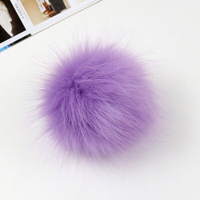 30 stk/parti 8cm blandede bløde rundformede imiterede ræve pomponkugler fluffy pom pom til børn gør-det-selv beklædningsgenstand håndværk: 11