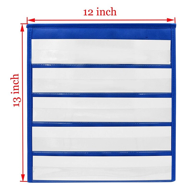 Tabletop Desktop Pocket Chart Table Top With Bonus 20X Dry Erase Cards,Desktop Tabletop Teaching Pocket Chart Double Sided And S