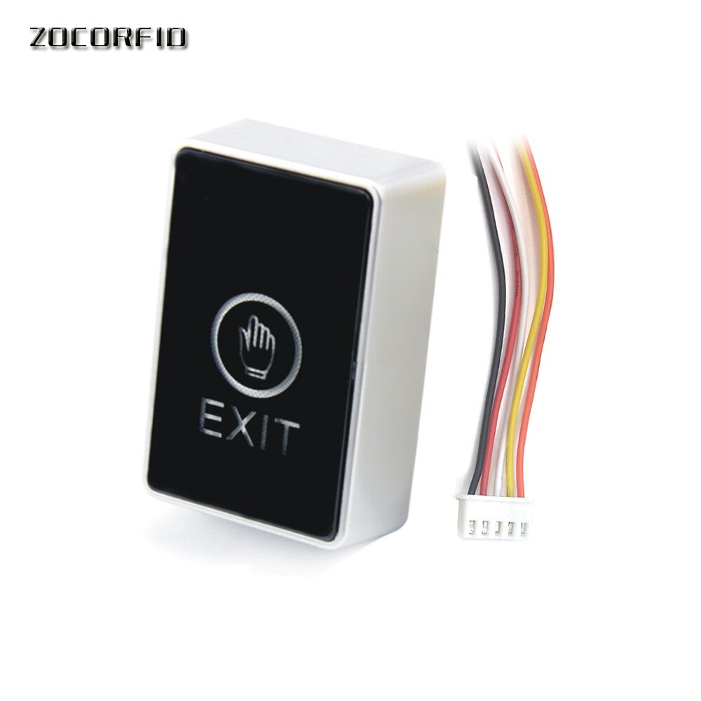 Push Touch Exit Button Door Eixt Release Button for access Control System for Home Security Protection With LED Indicator: B rectangle