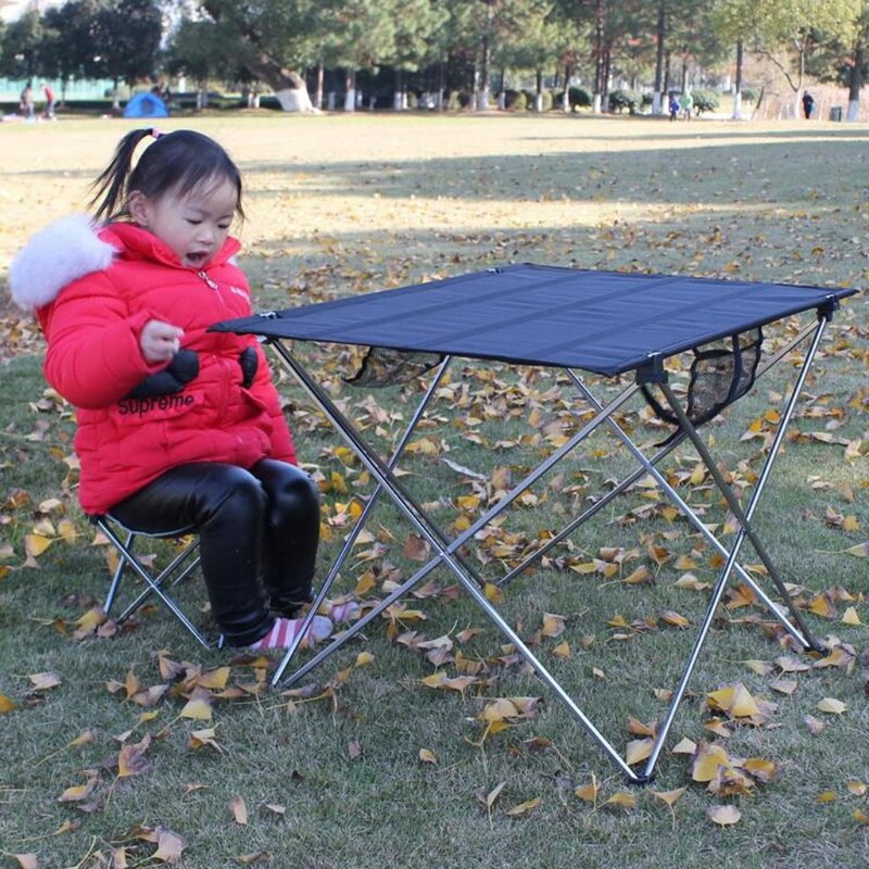 Opvouwbare, ultralichte, draagbare picknicktafel van aluminiumlegering voor buiten  x6hd