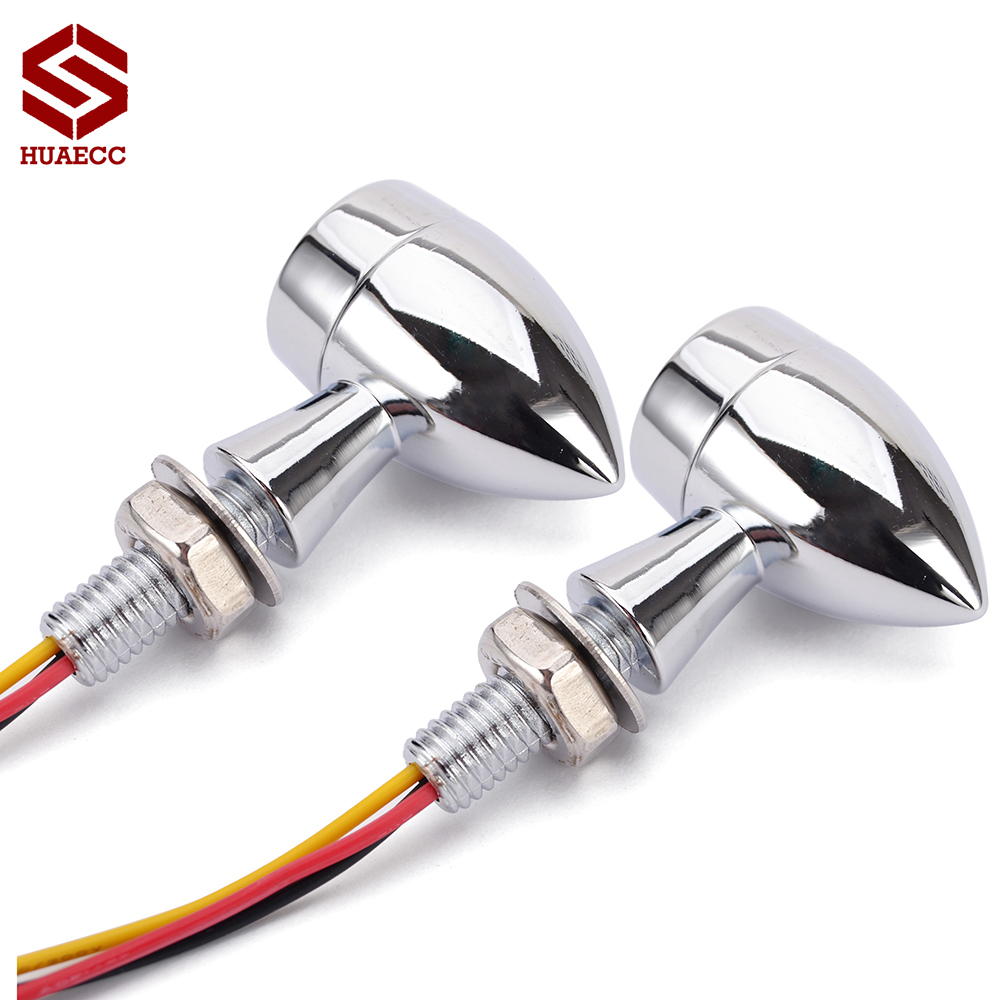 Luces traseras de señal de giro para motocicleta, luz LED de freno, luz trasera, indicador intermitente para ATV UTV Dirt Pit Bike, accesorios