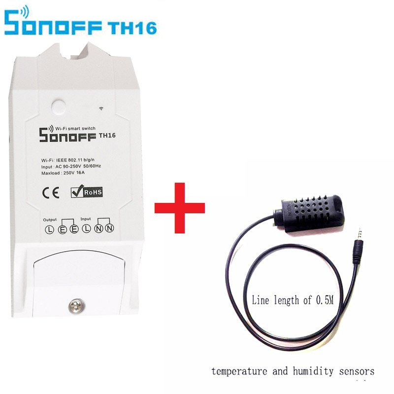 sonoff Smart home TH16 Switch test Temperature Humidity Sensor Intelligent automation module