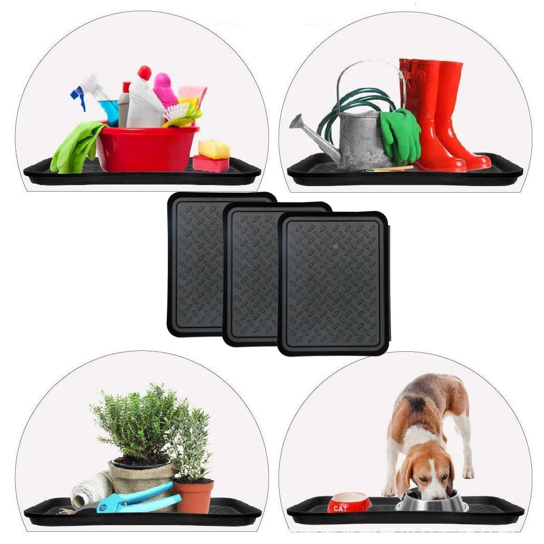 Multi-Purpose Garden Outdoor Boot Mat Tray Boot Mat And Tray for Floor Protectio Plastic Mud boots shoe plate Seasoning storage