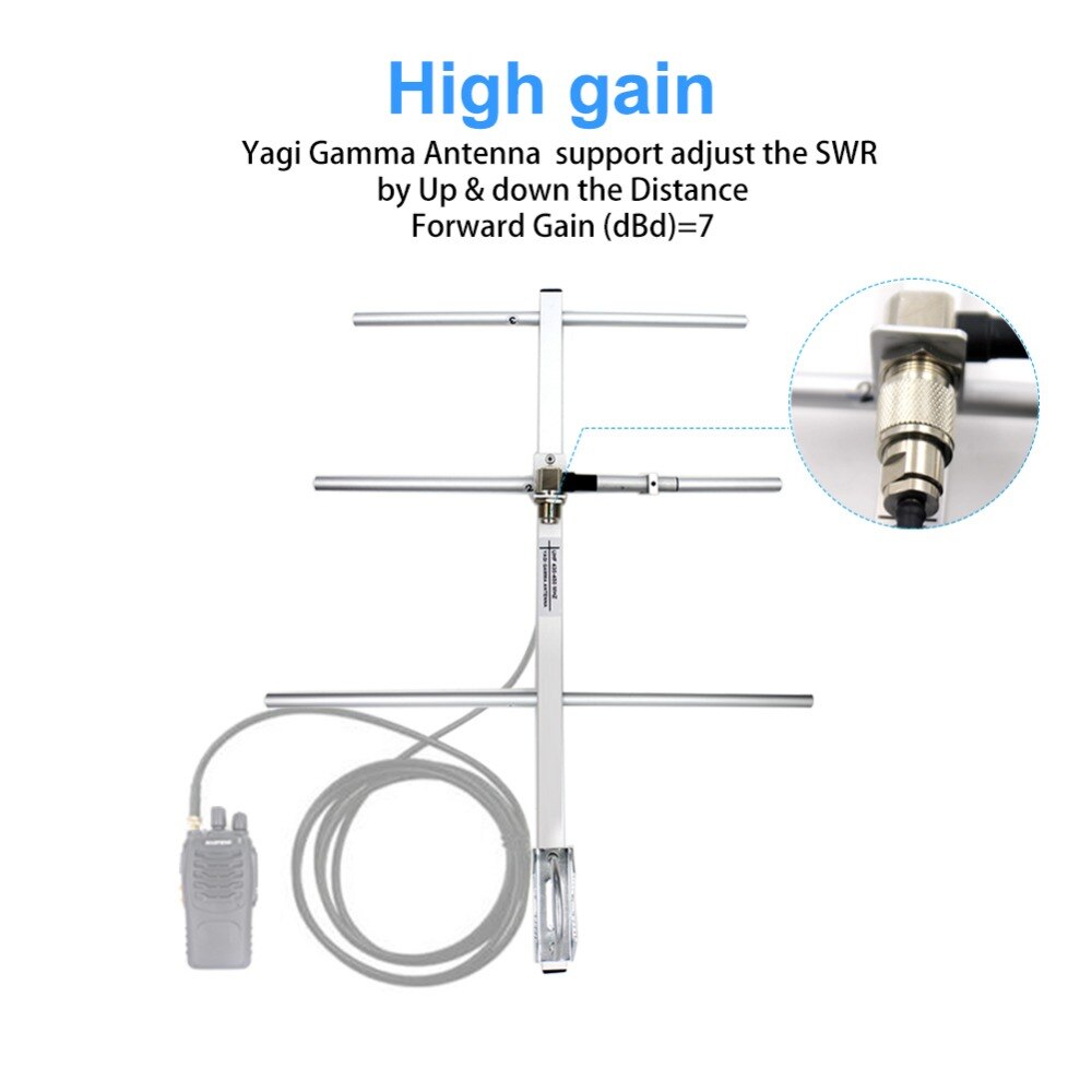 Ailunce AY01 hoch gewinnen Yagi UHF 430-450MHz Buchse Walkie Talkie Yagi-Uda Antenne Schinken Radio antenne