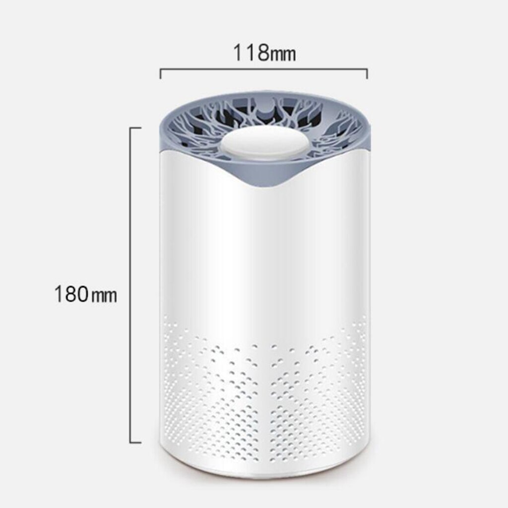 Mini Desktop Air Purifier UV Light Sterilization 360 Degree HEPA Filtration Cleaner