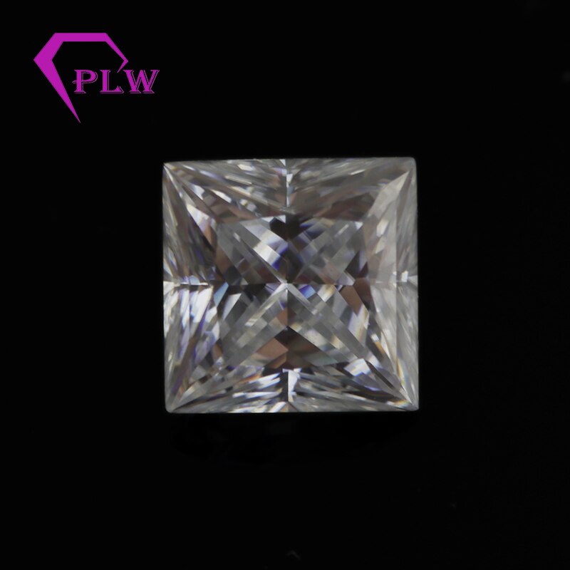 Including Certificate EF Color Moissanite Under Diamond Weight 0.3Carat 3*3mm VVS 3Ex Princess Cut Real Weight Depends On Object