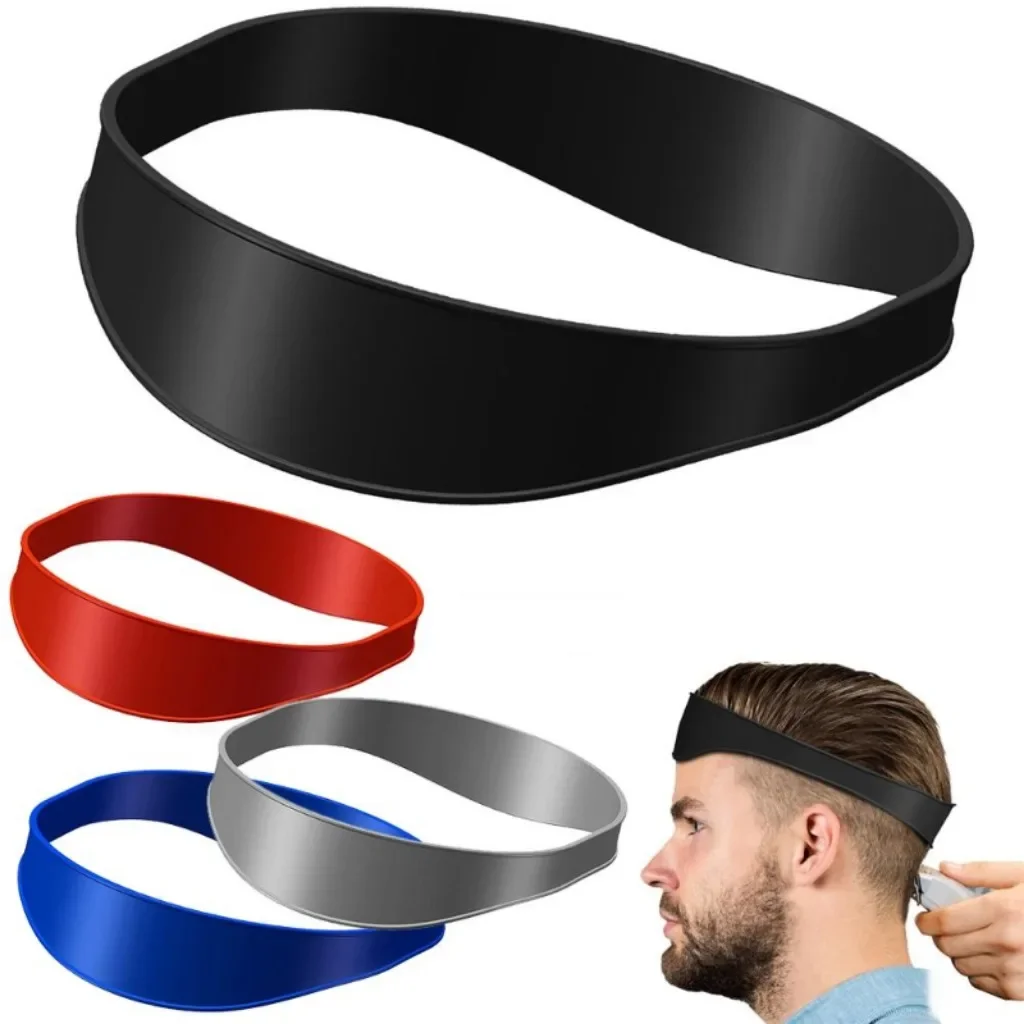 Regla para recortar el cabello DIY para hombres, guía para escote, cortes de pelo, diadema curvada, regla estiladora, peine de peluquero, herramientas para Barba, Herramienta de Peinado