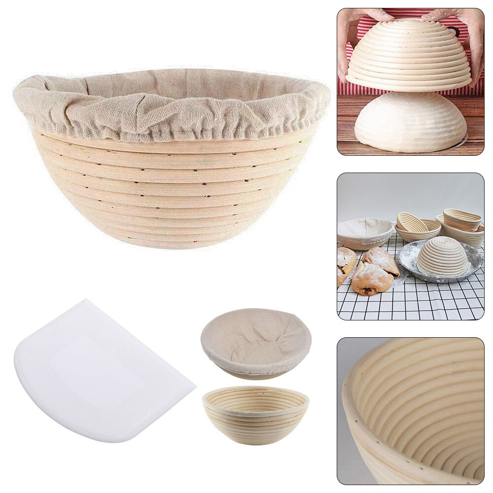 Rattan Bread Proofing Basket Natural Oval Rattan Wicker Dough Fermentation Sourdough Wicker Baskets Kitchen Accessories