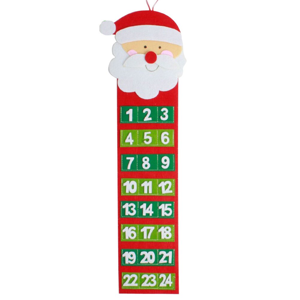 Julekalender julenissen juletre jule gammel hårete mann kalender advent nedtelling kalender veggkalender