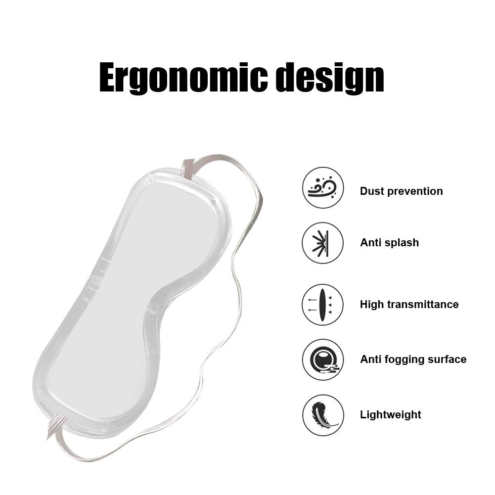 Safety Goggles Anti Fog Dust Clear Goggles Saliva-proof Goggles for Outdoor Laboratory Eye Protection D6