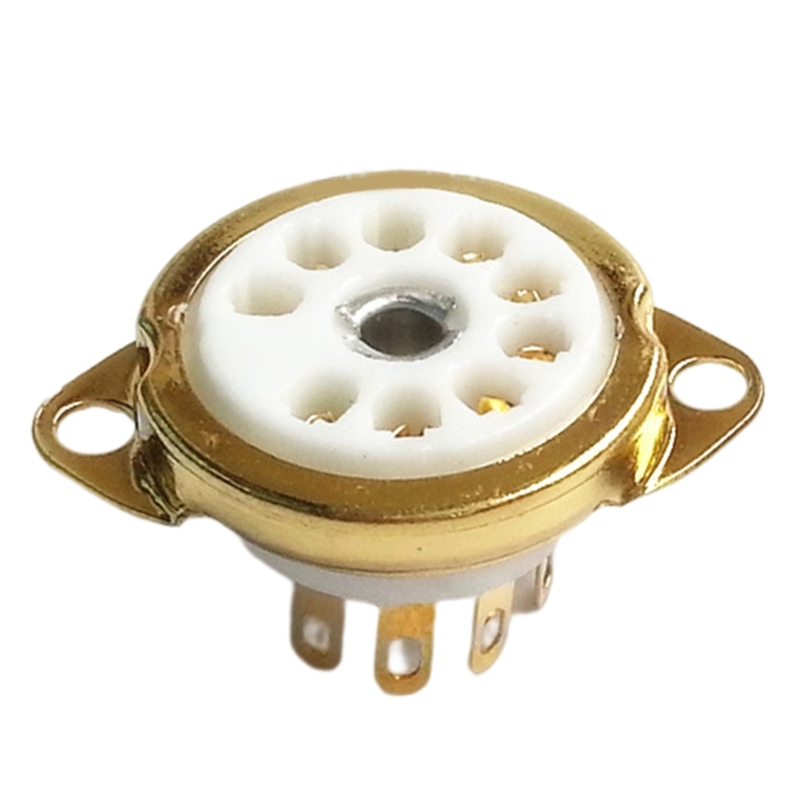 5pcs Ceramic Tube Socket 9PIN Tube Socket 9-Pin Vacuum Tube Socket for 12AX7,12AT7,12AU7,ECC83,ECC82,E88CC 6922