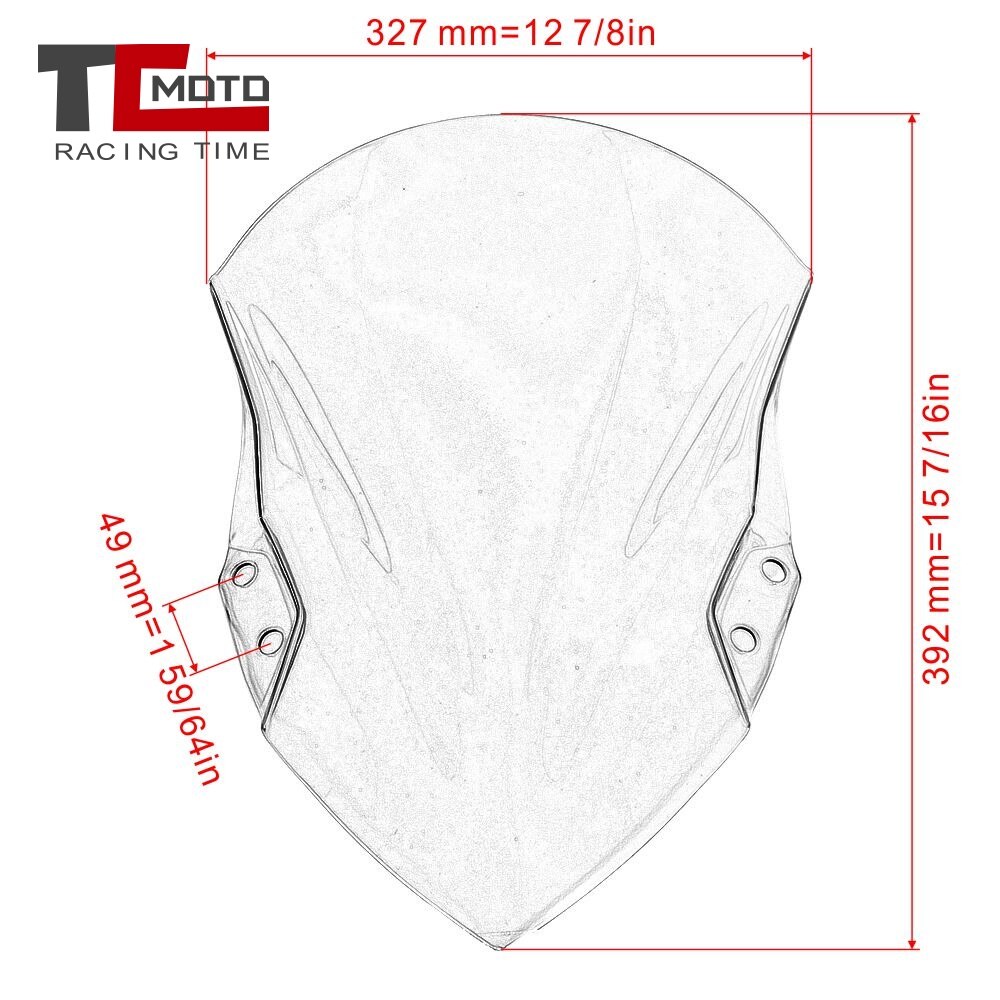 For Kawasaki Ninja 400 Ninja400 Windshield Windscreens Air Wind Deflector Motorcycle Accessories NINJA 400 NINJA