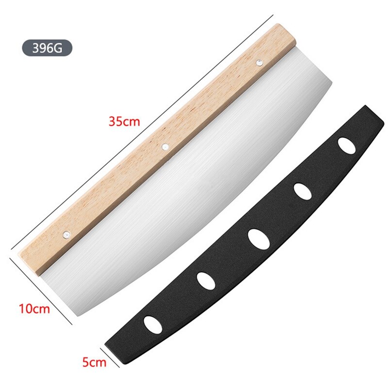 Pizza Cutter Stainless Steel Wood Handle Pizza Cutter Cake Bread Round Knife Cutter Pizza Baking Tools