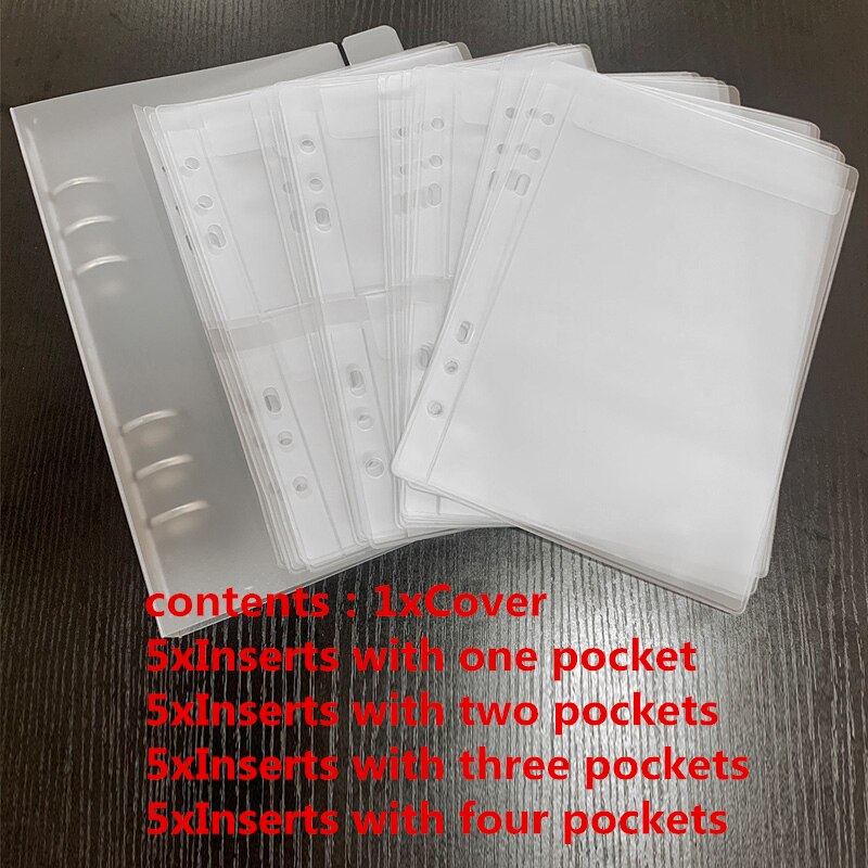 1/2/3/4 Pockets Dies and Stamp Storage Folder Scrapbook Die Cut Storage Binder For Card Documents Photo Postcard Holders: 3