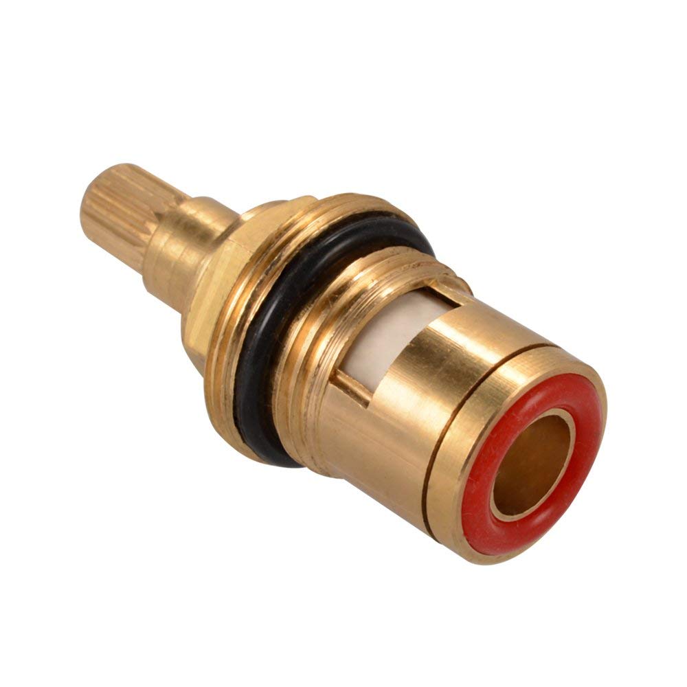 1 pair Replacement Brass Ceramic Stem Disc Cartridge Faucet Valve Quarter Turn G1/2" for Bathroom Kitchen Tap HS920