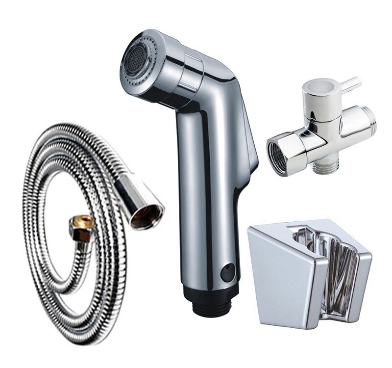 Portatil Chuveiro Ducha Higiênica Bidé Pulverizador Shattaf Portátil Bidé Pulverizador Chuveiro Duplo Pulverizador WC Wc Handheld Bidé Spray de: bidet set5