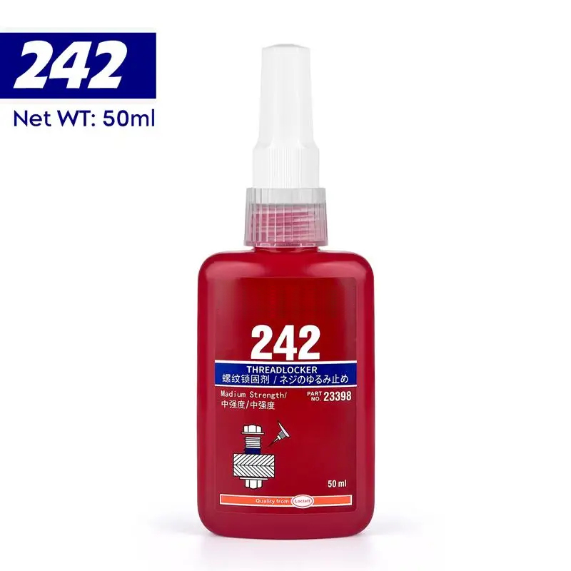 50 ml Schroefdraadborgmiddel Schroeflijm Snel genezen Draadborgmiddel Anaërobe lijm Corrosiebestendig Anti-losdraaien Lijm: Blauw