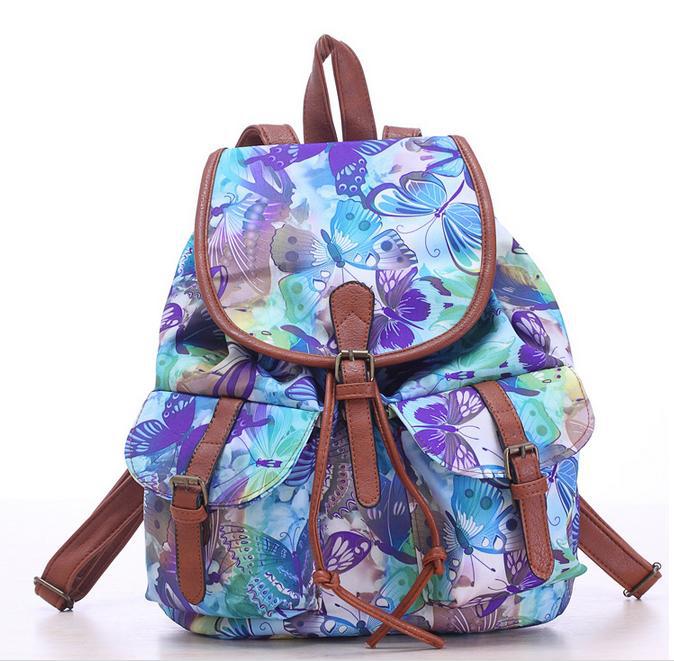 Vrouwen Vintage Canvas Schooltassen Nationale Etnische Rugzakken Meisje Rugzak Schooltas Rugzak
