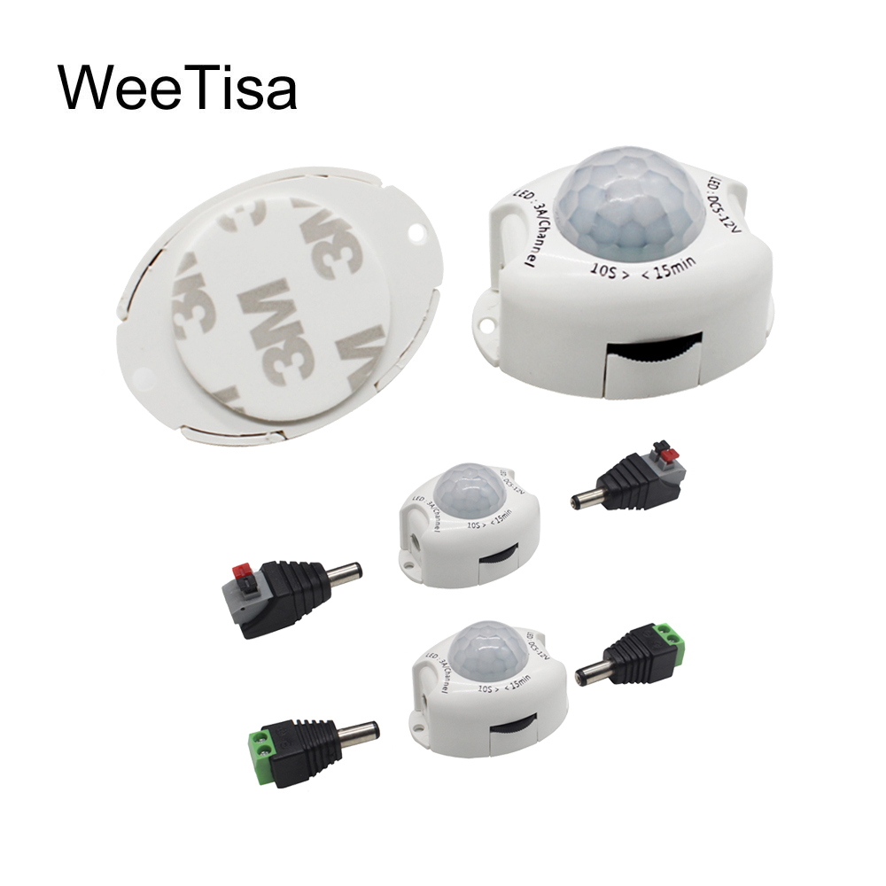 Motion Sensor DC 5 V 12 V Licht Schalter Bewegung Detektor Aktiviert Timer Automatische Pir Motion Sensor AUF OFF für LED Streifen Licht