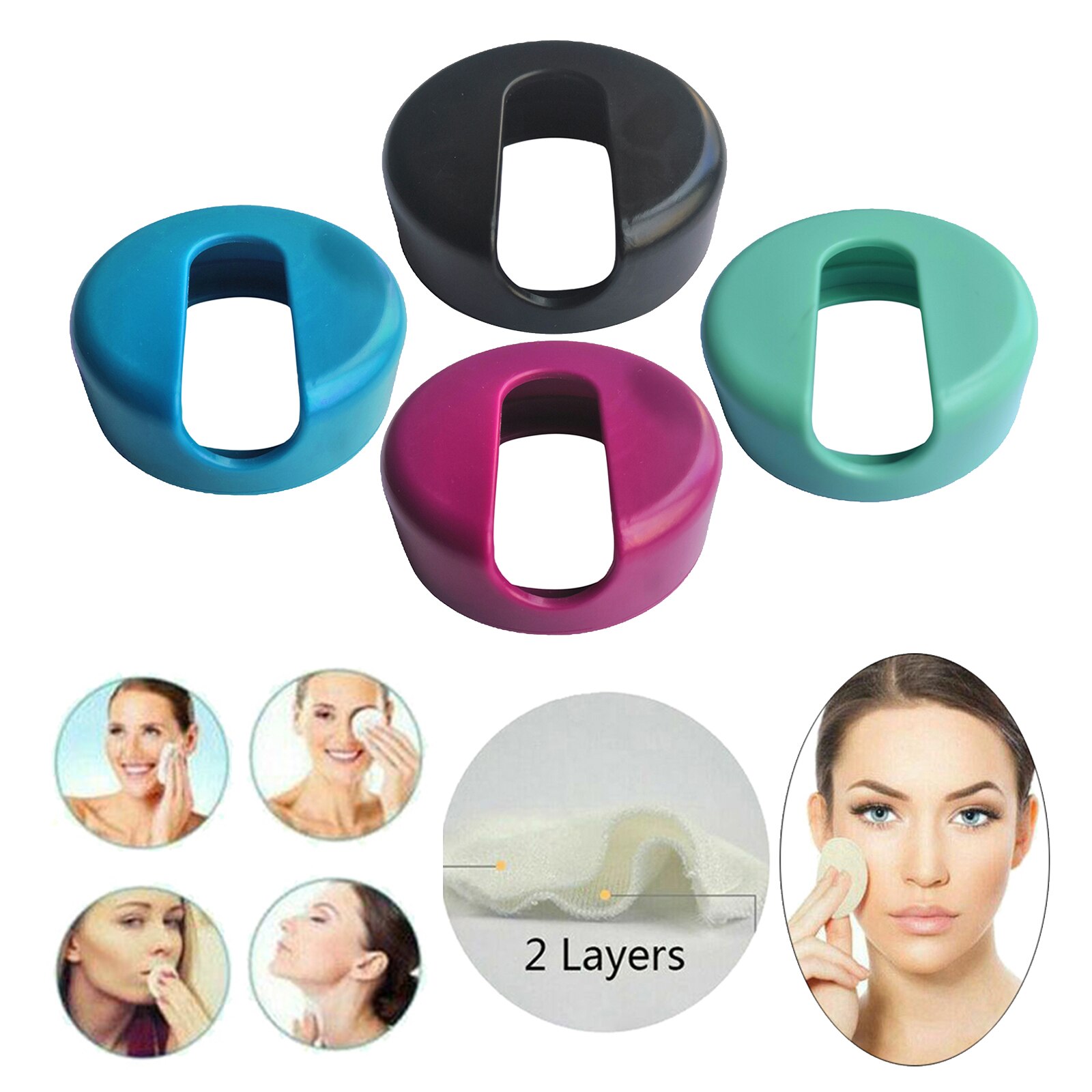 Plastic Wattenschijfje Houder Dispenser Rondes Opbergdoos Container Cosmetische Wattenschijfje Organizer Make Up Pads Opbergdoos Rack