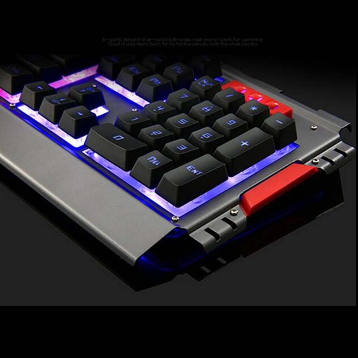 Changeable LED Panel Luminous Wired Key Board Ergonomic Gaming Mechanical Keyboard and Mouse Sets For Game Computer Keyboard
