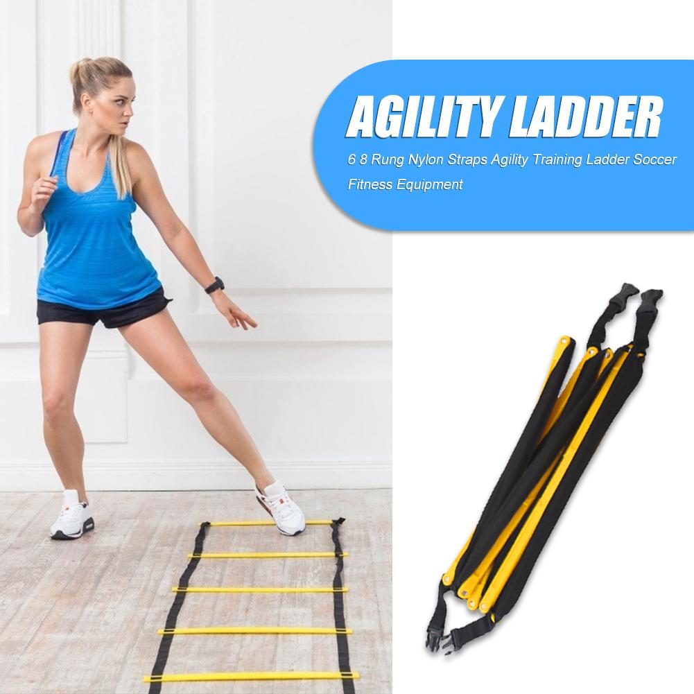 Durable Agility Ladder Wear-resistant 6 8 Rung Agility Ladder Soccer Speed Ladder Training Stairs Fitness Equipment