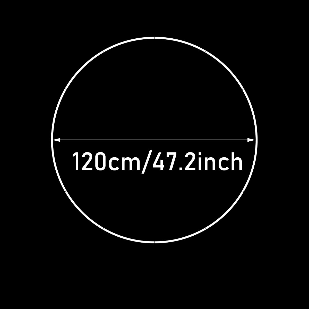 Round Balloon Arch Kit Holder Bow of Balloon Circle Wreath Balloon Stand Wedding Birthday Party Decor Baby Shower Background: 120cm