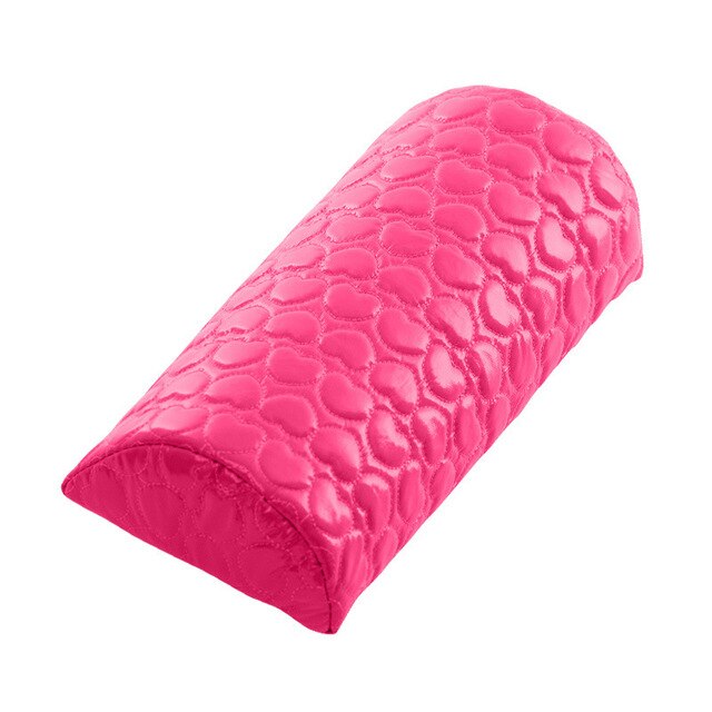 Almohada de mano para manicura de cuero, soporte lavable para brazos, cojín de descanso para manos, mesa Multicolor extraíble, herramientas para uñas: rose red
