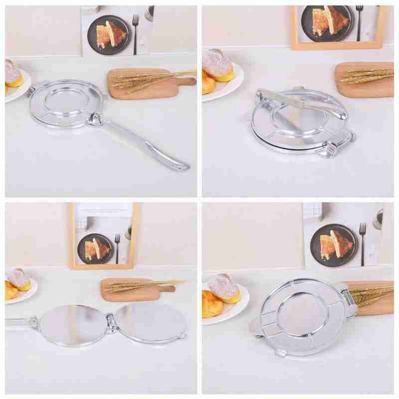 1 ud. Tortillas multiusos prensa pesada aluminio plegable Pie prensa herramientas para tartas utensilios para hornear dispositivos de cocina Accesorios