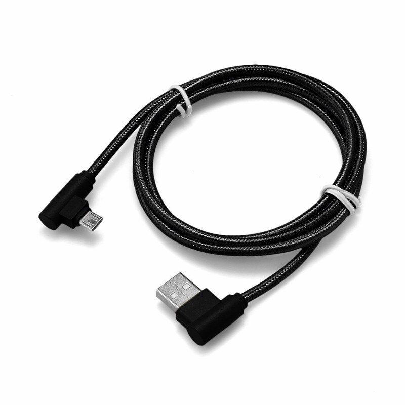 NEUE Nylon Geflochtene Haken Micro Usb 2A Lade für Android Micro Usb Winkel Kabel 90 Grad Schnelle Aufgeladen für Samsung huawei