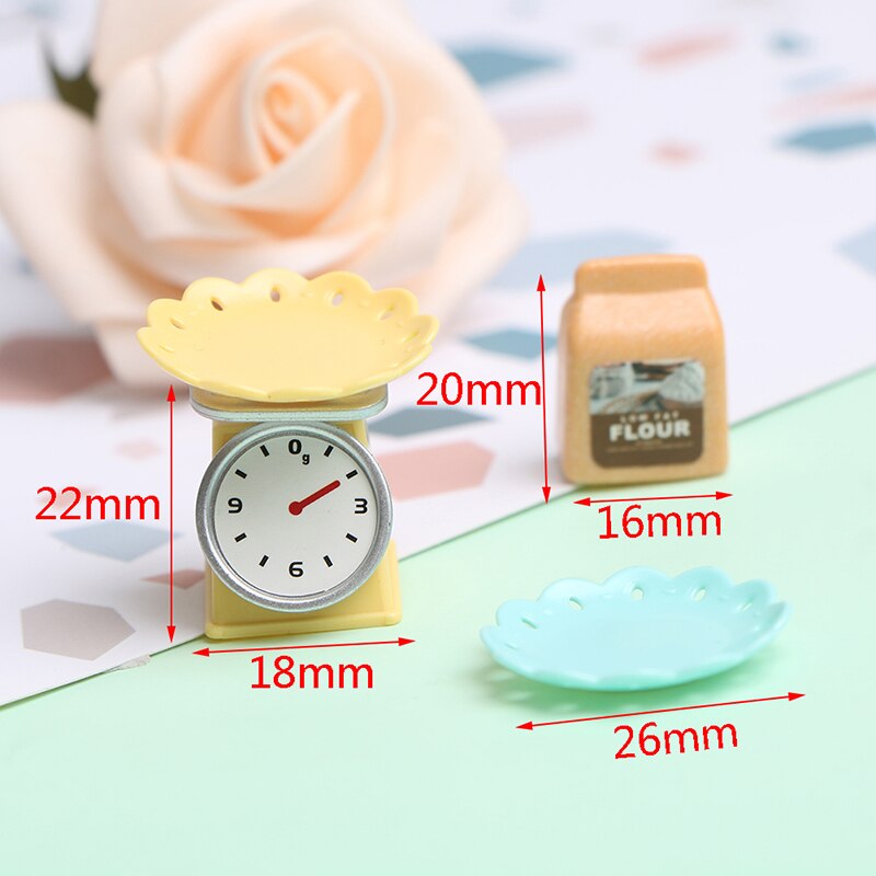 1 Set 1/6 1/12 Poppenhuis Miniatuur Accessoires Model Bakken Elektronische Bench Scalekitchen Speelgoed Voor Poppenhuis Decoratie