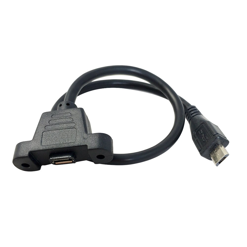 Micro/Mini USB 5 Pin female socket panel mount to Micro/Mini 5P male plug Cable adapter 30cm 50cm