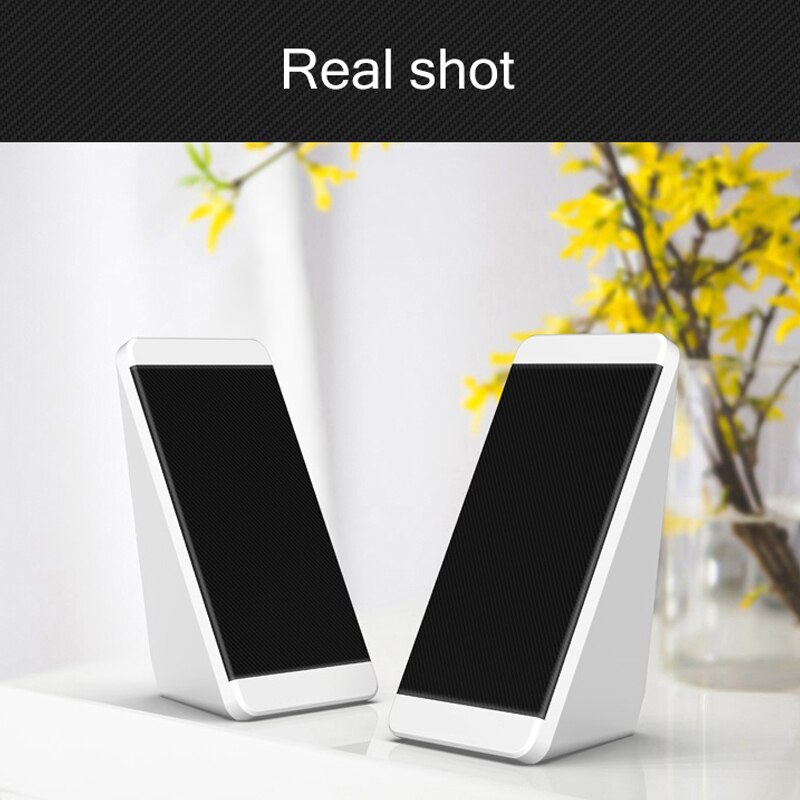 USB Wired Computer Speakers 2 Pieces PC Elevation Angle Horns For Laptop Desktop Phone Audio Speaker Multimedia Loudspeaker