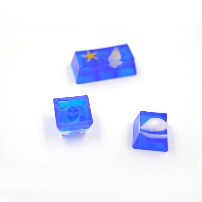 1 Set Manual DIY Mechanical Keyboard Key Cap Silicone Mold UV Crystal Epoxy Molds Handmade Crafts Making Tools