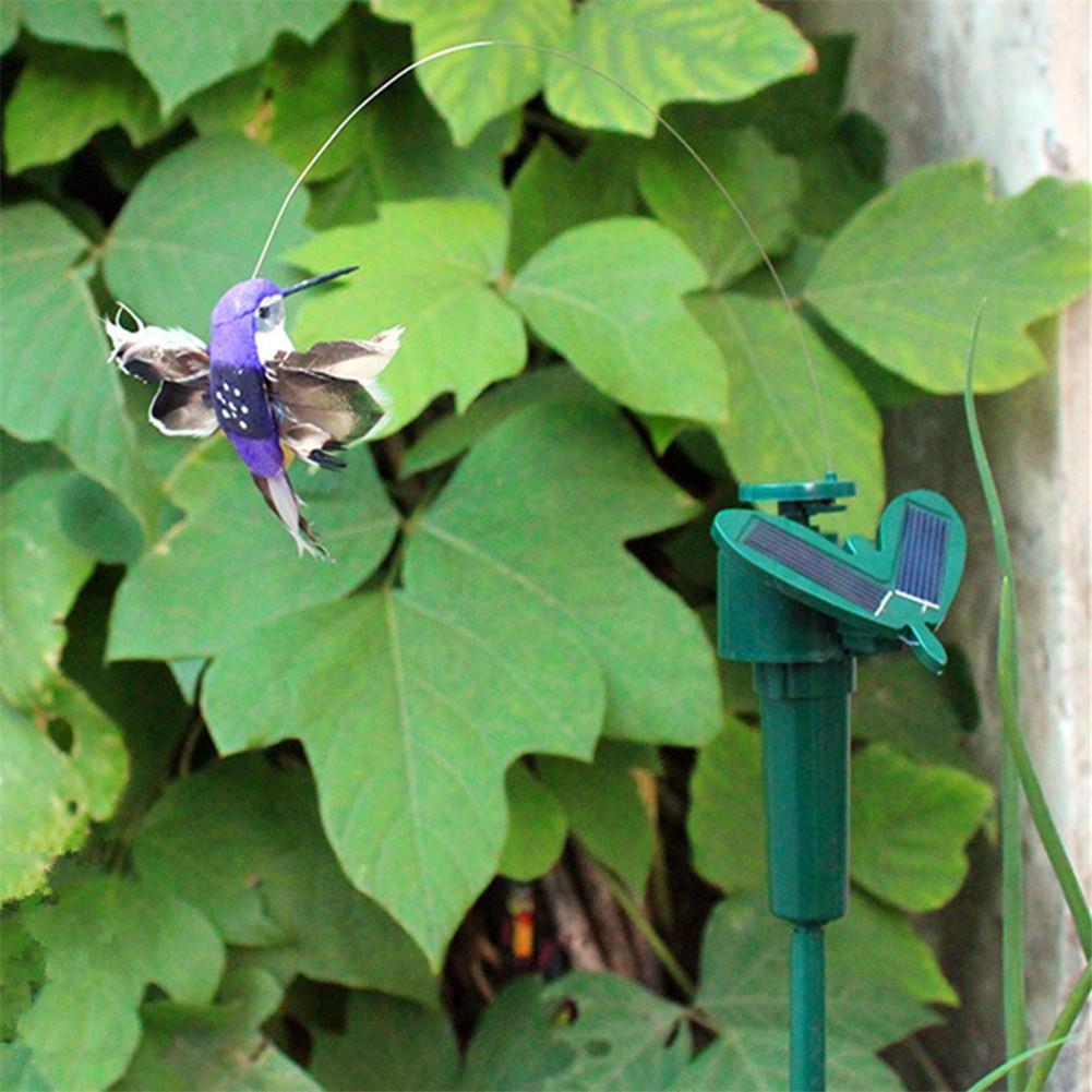 Lustige Solar- Spielzeug Fliegen Flatternde Kolibri Fliegen Angetrieben VöGel Gelegentliche Farbe Für Garten Dekoration