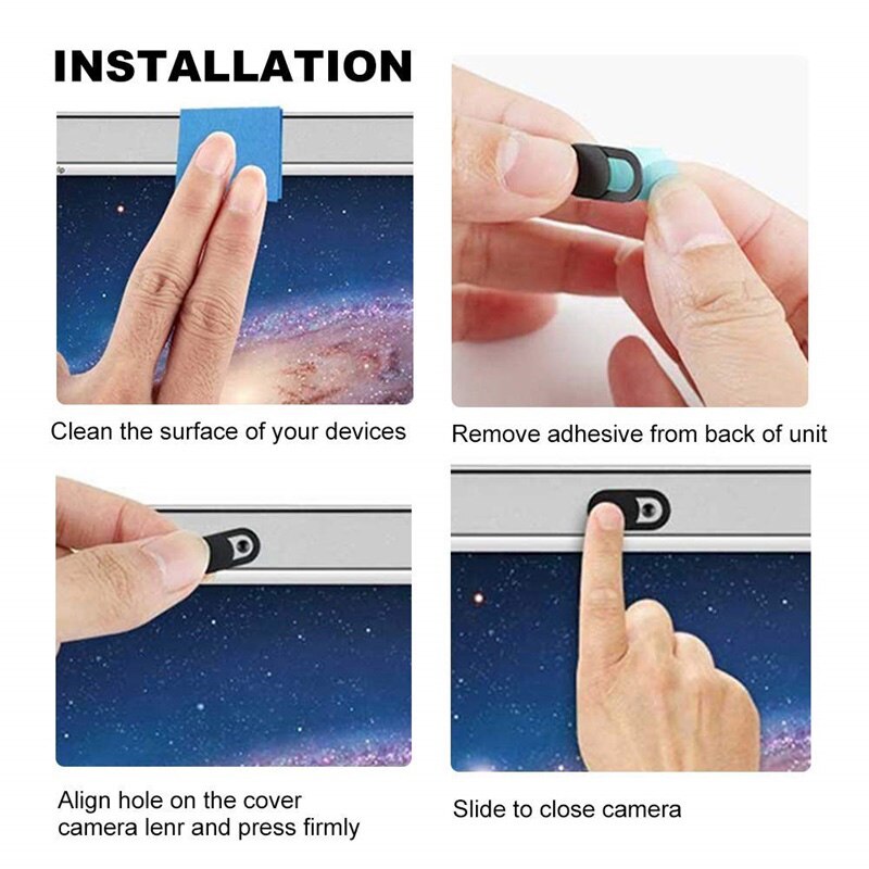 1/3/6 Pcs! Webcam Cover Anti Spy Metalen Materiaal Privacy Upgrade Telefoon Privacy Sticker Voor Iphone Smartphone Laptop Pc Tablet Len