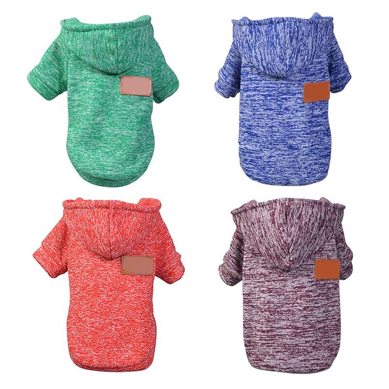 Pet Dog Hoodies Winter Warm Dog Coat Soft Pet Dog Clothes Jacket Puppy Coat Hoodie Sweatshirts Pet Clothing