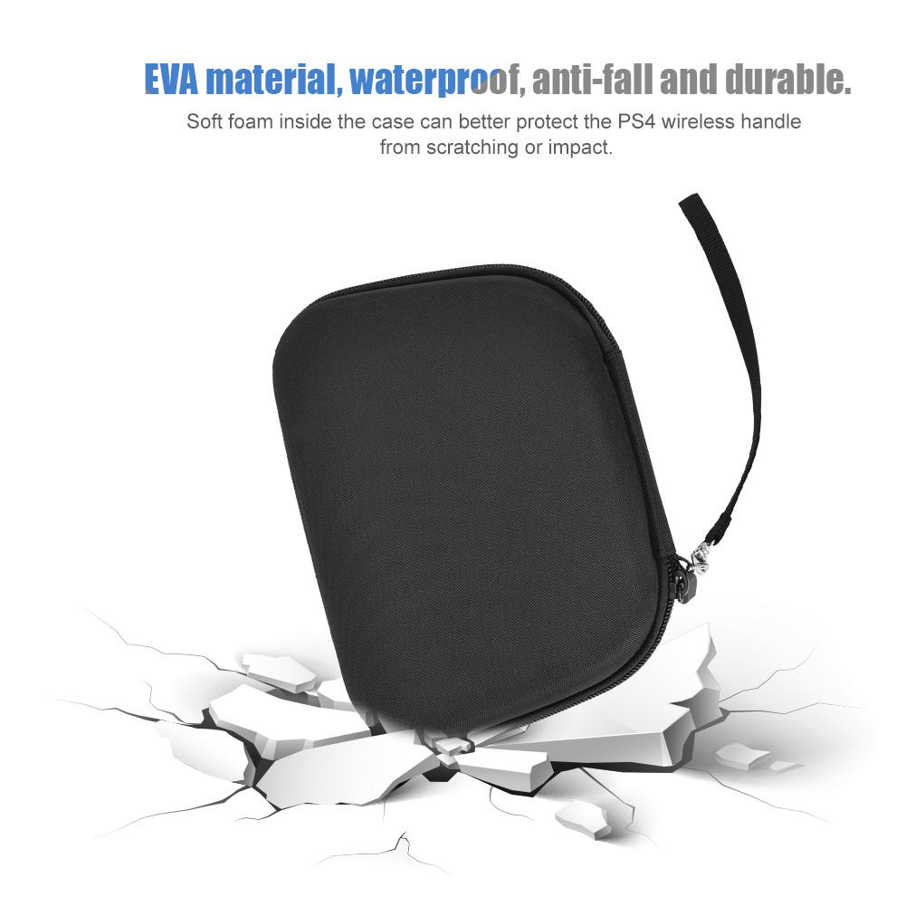 Zwarte schokbestendige reiskoffer opbergtas voor  ps4 draadloze bluetooth-handgrepen