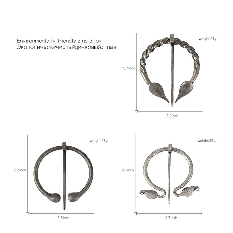 Retro viking geometri sikkerhedsnåle broche samling vintage penannular sjal tørklæde lås kappe pin middelalderlige smykker norse badges
