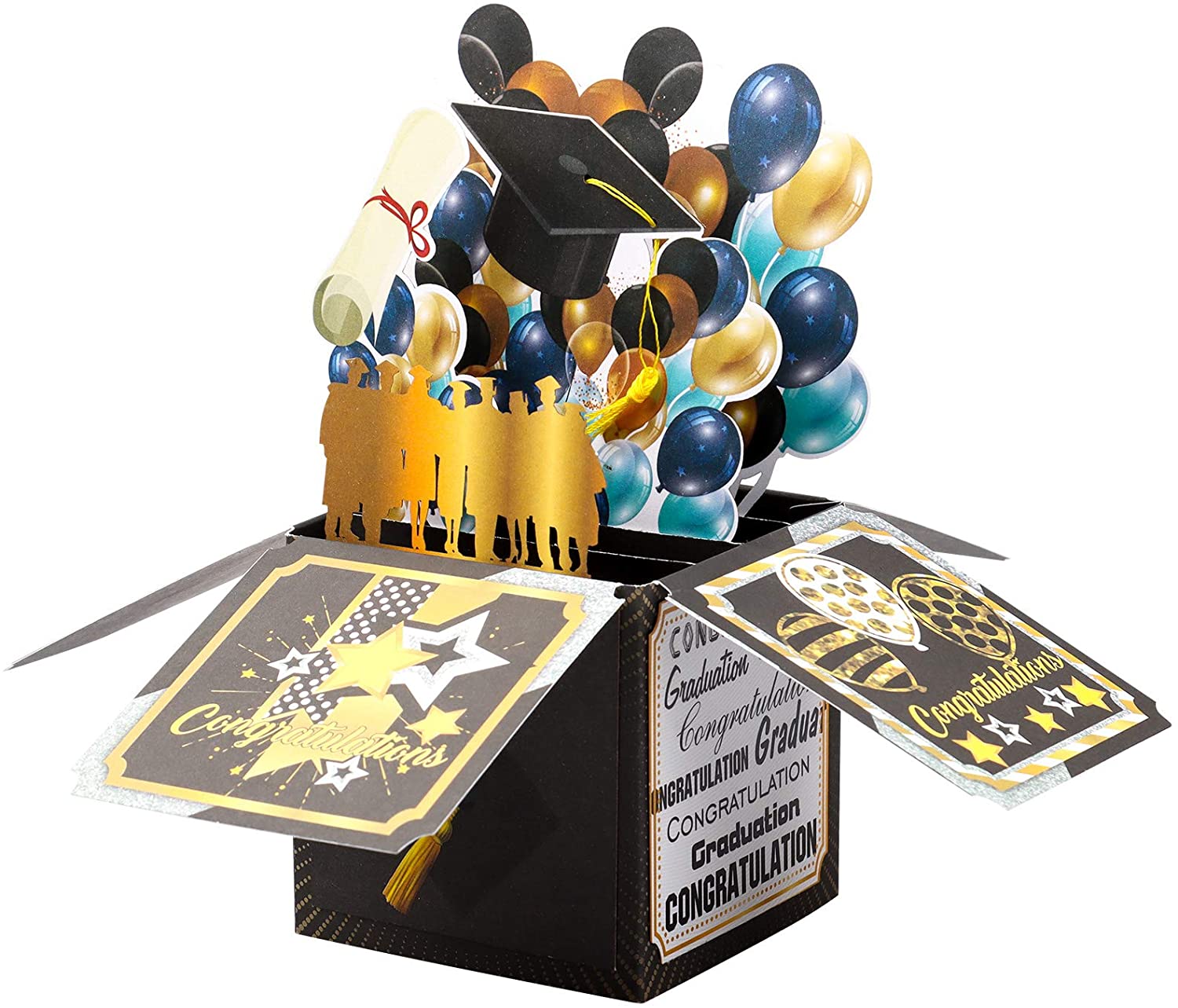 3D Graduation Season Pop Up Card，Graduation cards