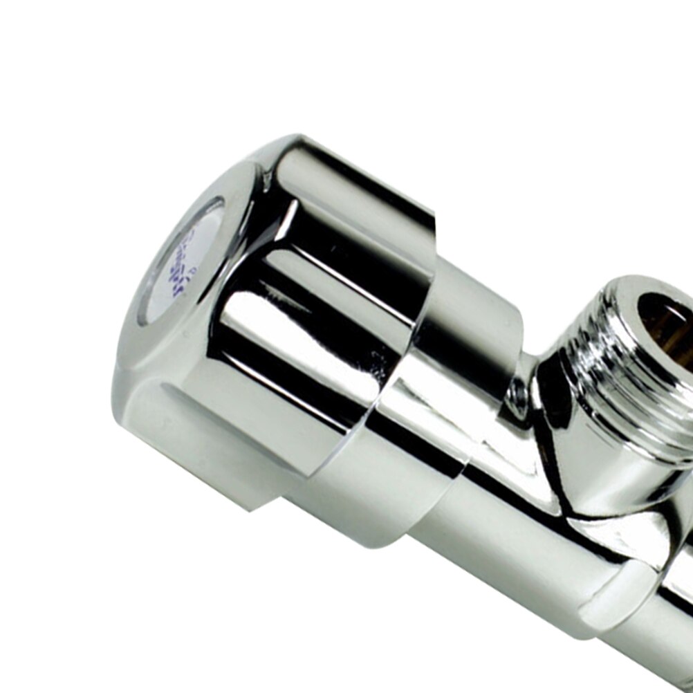 1 Pcs Bathroom Angle Valve Cold and Stainless Steel Solid Coating Shut Off Valve for Kitchen Sink Water Heater Basin Toilet