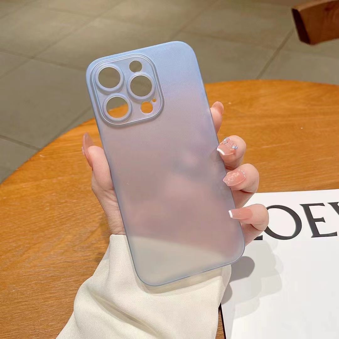 Luxury PP Matte Phone Case For Apple iphone 15 Pro Max 15 Plus Feathered Fine Hole Eye Protection Cover Case