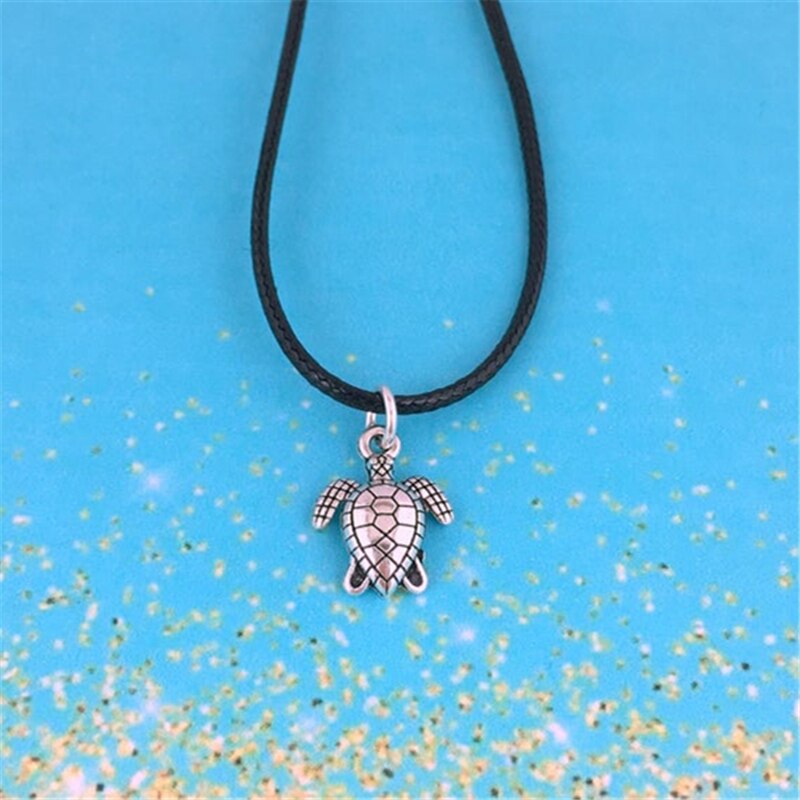 Collar de gargantilla de tortuga, joyería de tortuga de mar para collar de hombre, joyería de playa, de sealife, collar unisex, gargantilla de océano