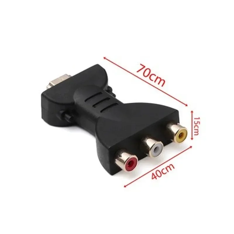 Câble adaptateur HD HDMI vers AV, tête de Lotus 3RCA, convertisseur rouge blanc jaune/rouge vert bleu vers Audio vidéo