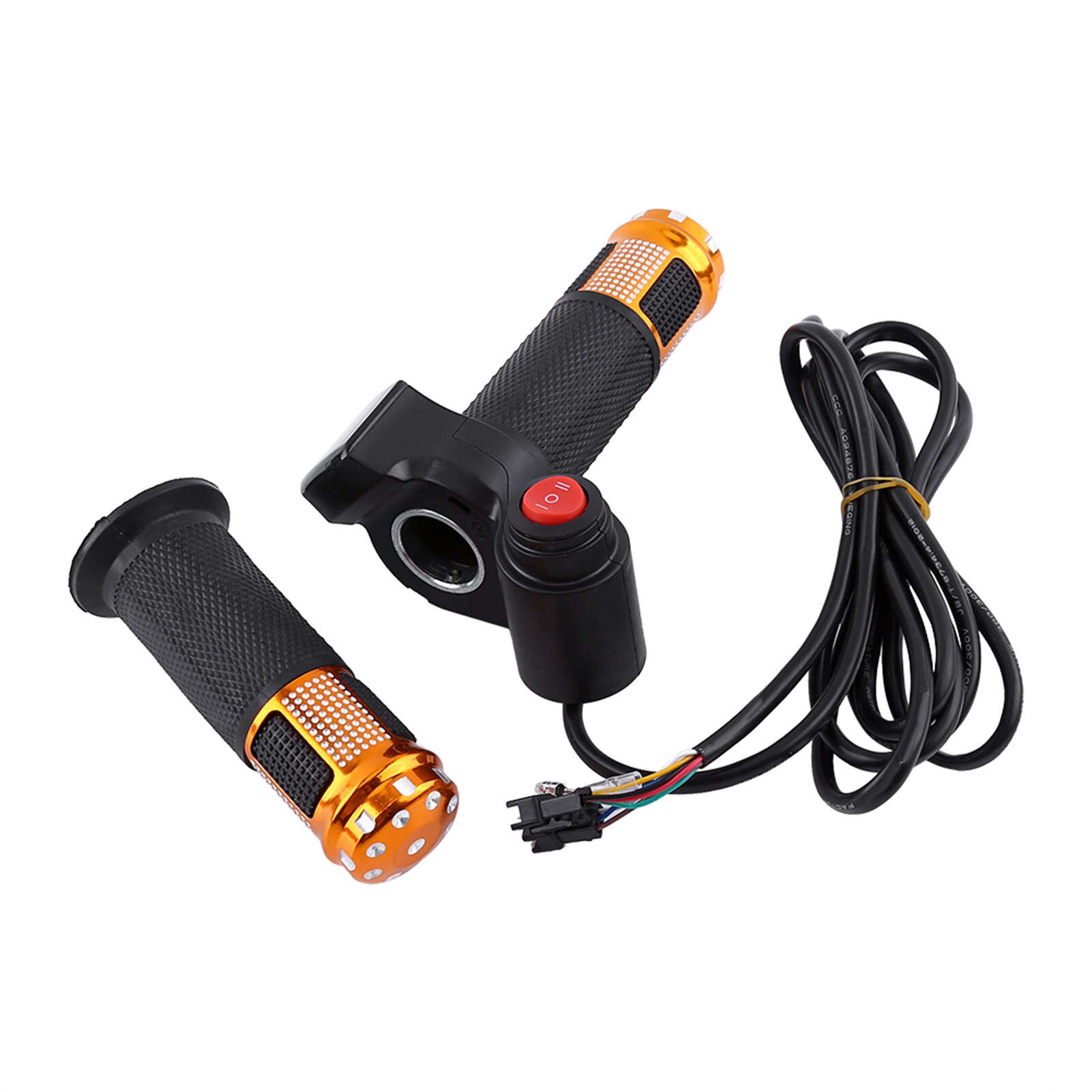 E-bike twist gashåndtag led display elcykel twist gashåndtag håndtag med lås nøgle el cykel scooter tilbehør: Jeg