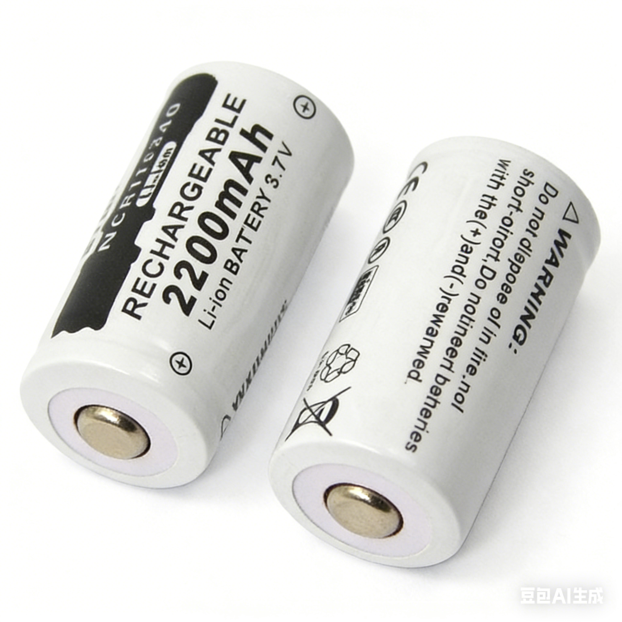Batteria ricaricabile agli ioni di litio da 4 pezzi 2200mAH 3.7V CR123A 123A 16340 per torcia