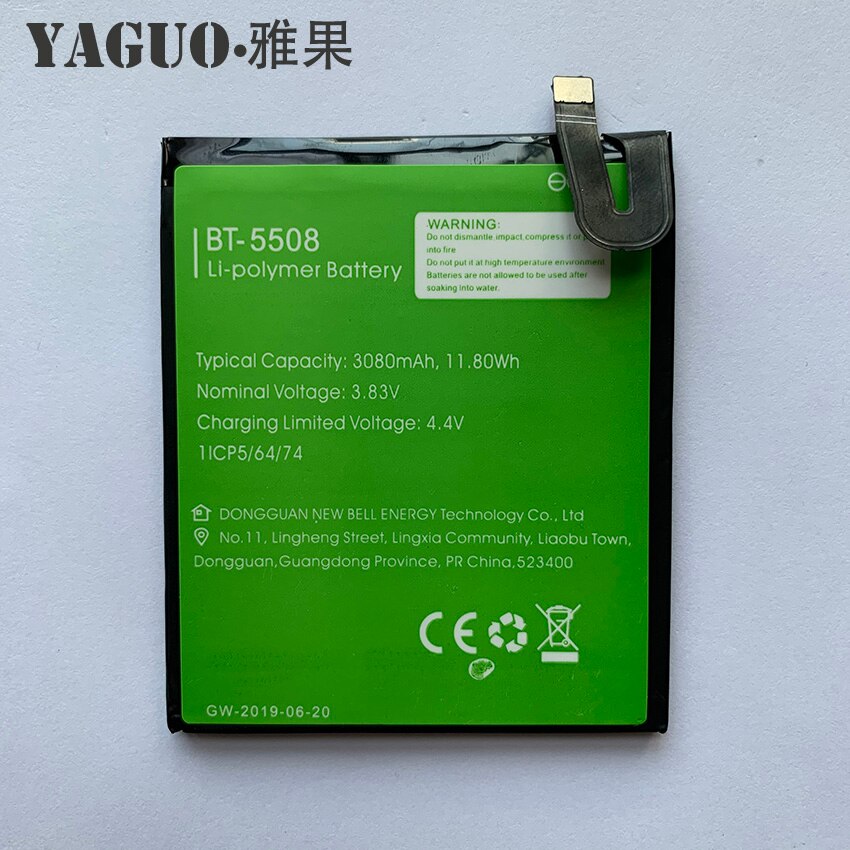 100% Original 3080mAh Battery For LEAGOO T8S T8 S BT-5508 BT5508 BT 5508 Batterie Batteria