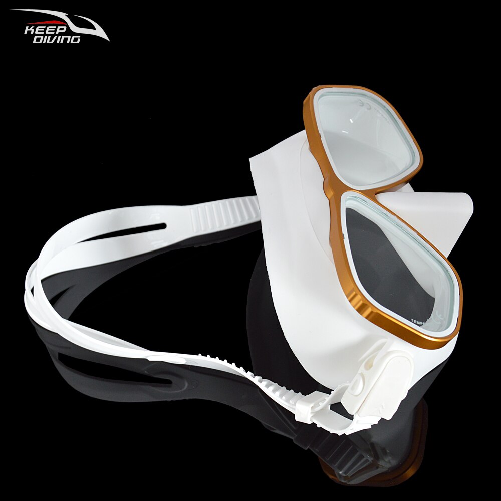 Gratis Duikbril Ultra Low Volume Snorkelen Bril Kleur Aluminium Frame Duikbril Voor Scuba Dive