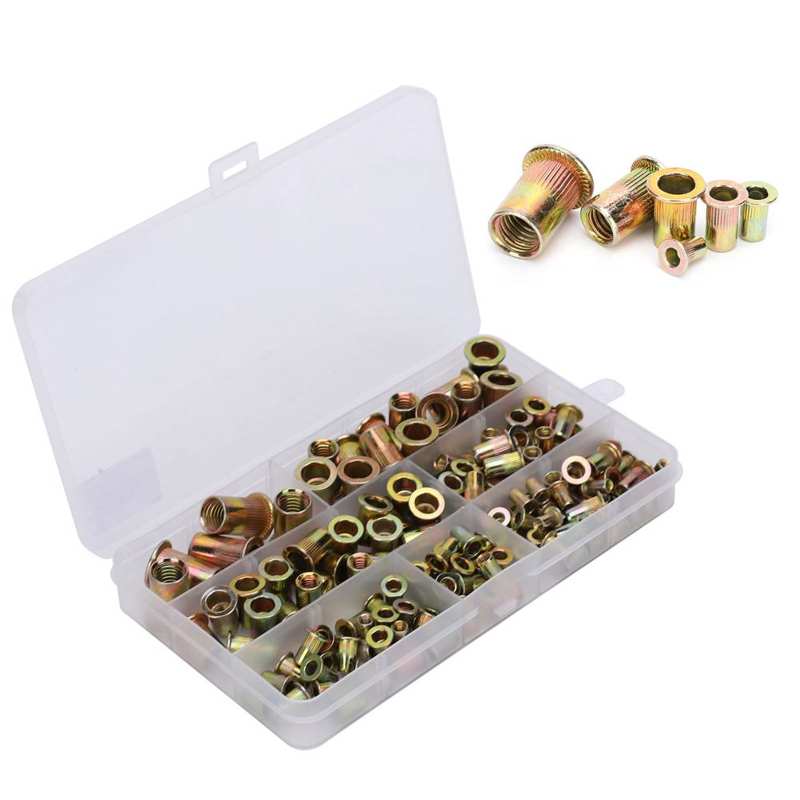 Insert Nut Set Galvanized Carbon Steel Rivet Nut for automobiles elevators