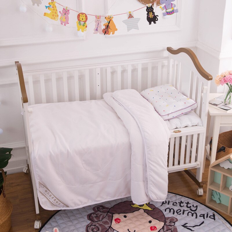 Baby quilt nyfødte 120 x 150cm behagelig blød quilt filler quilt indre til børn baby sengetøj sæt krybbe suite værelse indretning: Dobbelt indre
